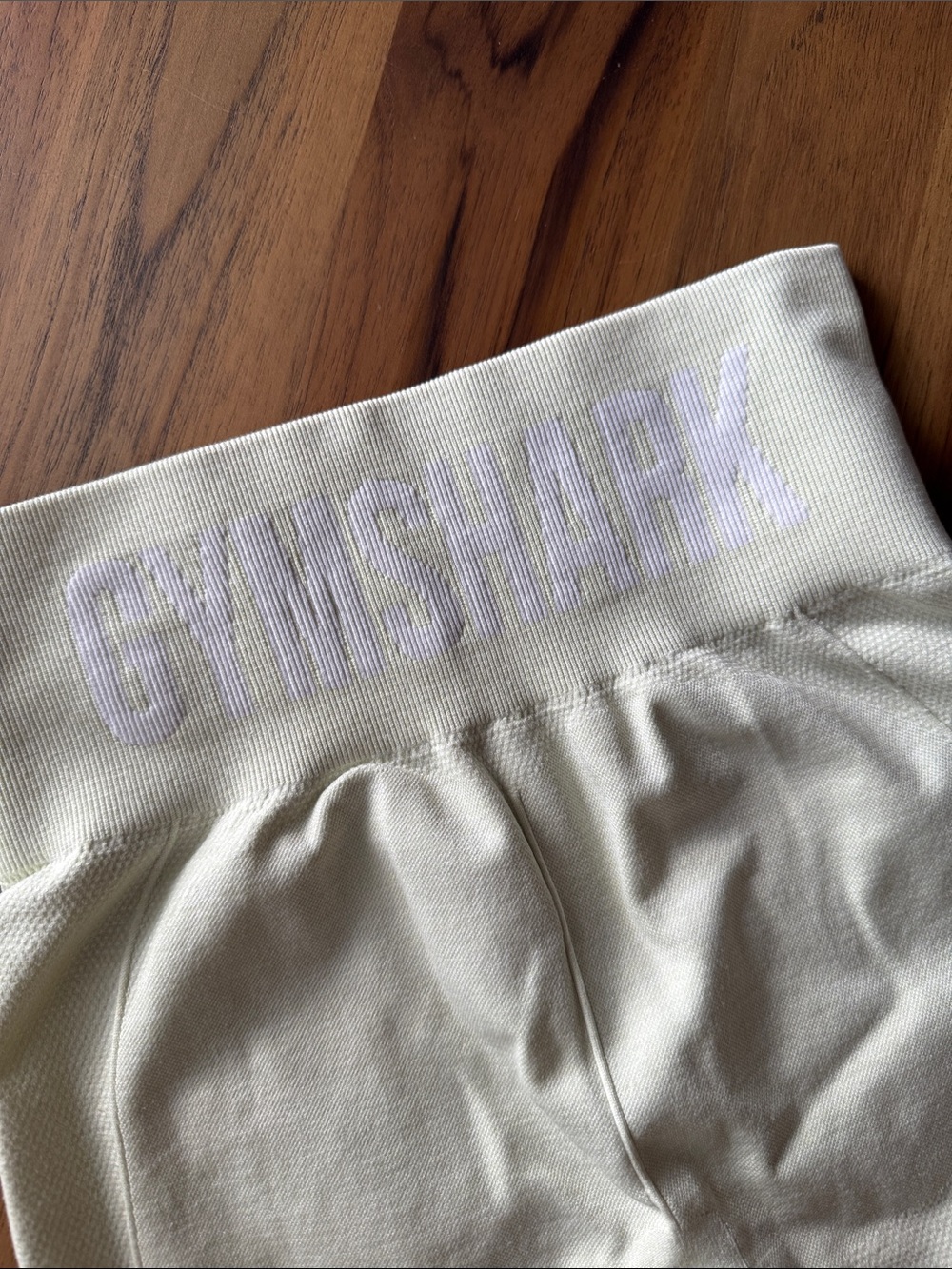 Gymshark Pale Green High-Waist Biker Shorts - Picture 5 of 5